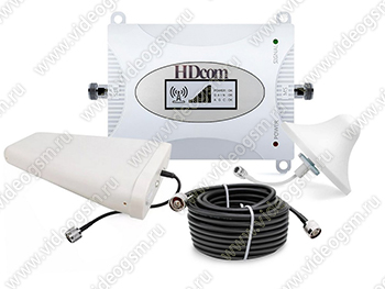 Комплект усилителя сотовой связи для дачи HDcom DCS (65D-1800-AGC) с автоматической регулировкой усиления