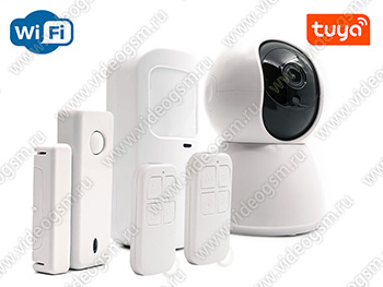 Wi-Fi видеосигнализация TUYA SmartСтраж Video-Alarm 4-W с видеокамерой 2mp